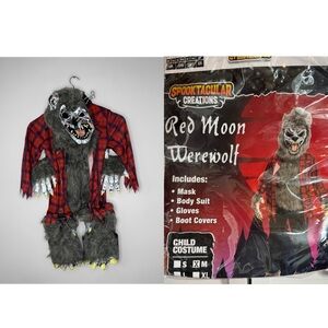 Spooktacular Creations Red Moon Werewolf Costume Size M Halloween Costume